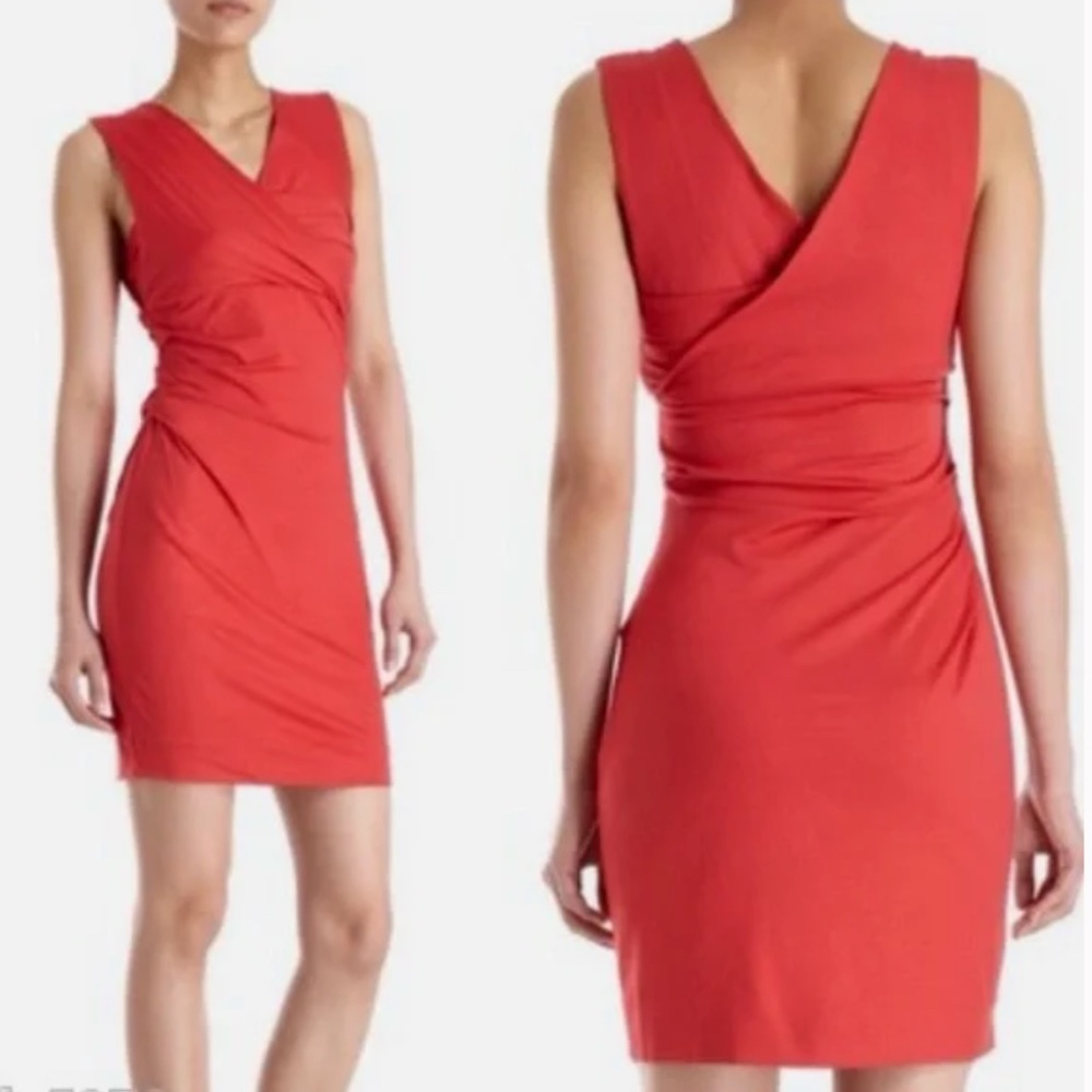 DVF DIANE von FURSTENBERG Parker Jersey Dress in Poppy Red